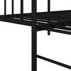 vidaXL Daybed Frame with Headboard Black 31.5" x 78.7" Steel
