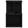 vidaXL Bedside Cabinet Black Oak 13.78 x 13.78 x 21.65 in