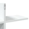 vidaXL Wall Shelf White Engineered Wood Medium Wall Shelf Rectangular