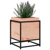 vidaXL Garden Planter Natural Wood Solid Douglas Wood, Steel