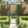 vidaXL Fence Gate Steel 39.4x78.7" Green