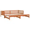 vidaXL Daybed With Trundles Wax brown Solid pine wood 35.4x78.7 in