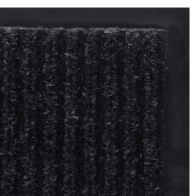 Black PVC Door Mat 35" x 24"