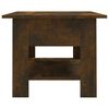 vidaXL Coffee Table Smoked Oak Engineered Wood 40.2 x 21.7 x 16.5 in
