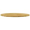 vidaXL Tabletop Natural wood Solid oak wood 27.6 in diameter Durable