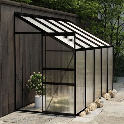 vidaXL Greenhouse Anthracite Aluminum 229.5 ft³