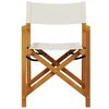vidaXL Folding Director Chair Set of 2 Cream white