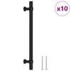 vidaXL Cabinet Handle Set of 10 Black