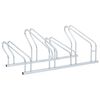 vidaXL Bicycle Stand for 4 Bikes Floor Freestanding Galvanized Steel
