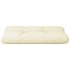 vidaXL Pallet Cushion Cream 100% polyester 27.6" x 15.7" x 4.7