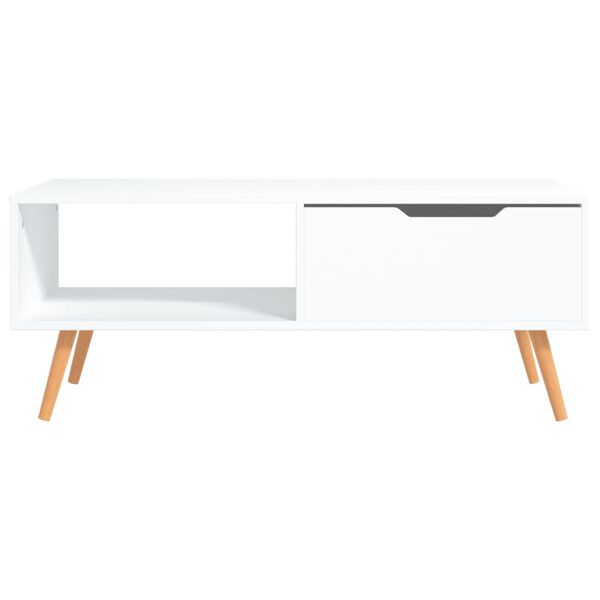 vidaXL Coffee Table White Engineered wood, MDF Medium Coffee Table