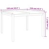 vidaXL 3 Piece Patio Dining Set Solid Wood Teak