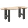 vidaXL Coffee Table Leg Set of 2 Anthracite Powder-Coated Steel