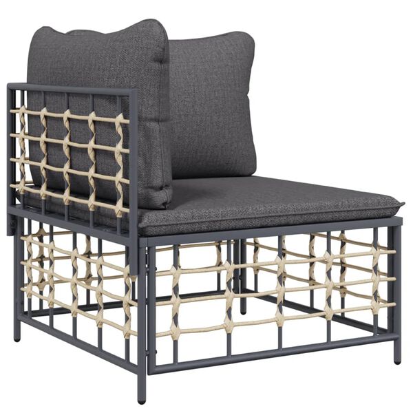 vidaXL Garden Lounge Set Anthracite, Dark Grey