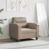 vidaXL Sofa Chair Taupe Microfiber fabric (100% polyester), metal, plywood