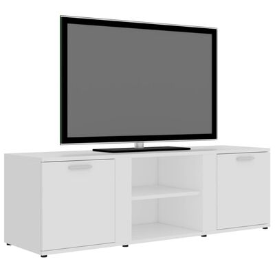 vidaXL TV Stand White 47.2"x13.4"x14.6" Engineered Wood