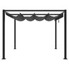 vidaXL Garden Gazebo Anthracite Steel Large Retractable Gazebo