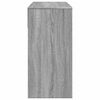 vidaXL Dressing Table Gray Sonoma Engineered Wood, Glass Medium