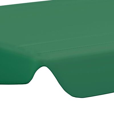 vidaXL Replacement Canopy for Garden Swing Green 74"/66.1"x57.1"/43.3"