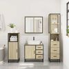 vidaXL Bathroom Furniture Set Sonoma Oak Engineered wood, Metal Large