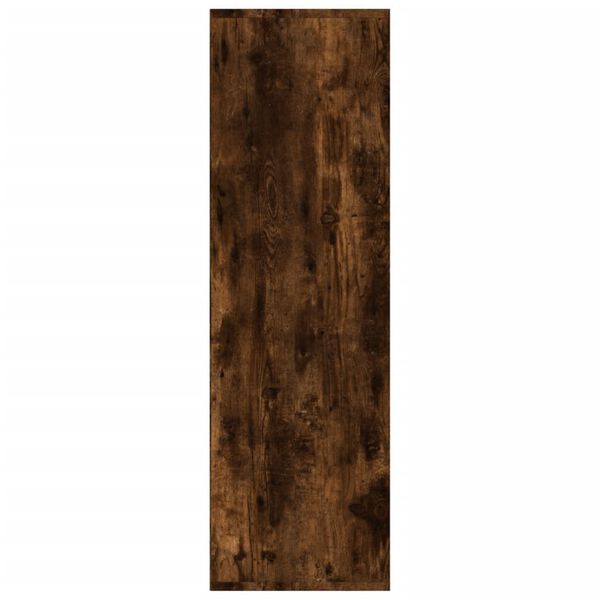 vidaXL Book Cabinet Smoked Oak Engineered wood Medium Book Cabinet