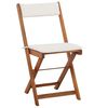 vidaXL Bistro Set Warm Wood Tone Solid Acacia Wood Foldable Bistro Set