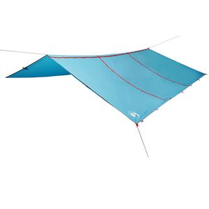 vidaXL Camping Tarp Blue 165.4x173.2" Waterproof