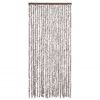 vidaXL Insect Curtain Taupe and White 35.4x86.6" Chenille