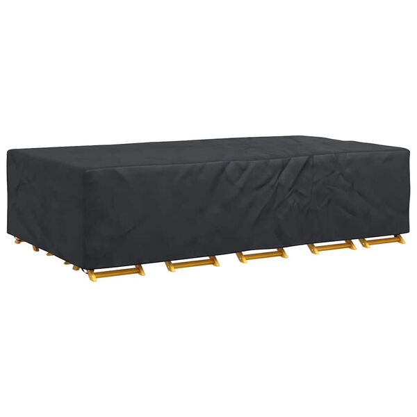 vidaXL Outdoor Furniture Cover Black 305 x 190 x 85 cm 210D