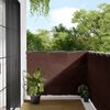 vidaXL Balcony Screen Brown 47.2x315.0" 100% Polyester Oxford