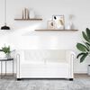 vidaXL Sofa White Faux leather, Wood