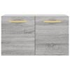 vidaXL Wall Cabinet Grey Sonoma Engineered Wood Medium Wall Cabinet