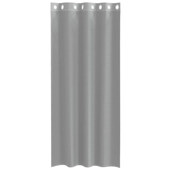vidaXL Voile Curtains with Grommets 2 pcs Light Grey 55.1x88.6"