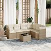 vidaXL Garden Sofa Set Beige and Cream