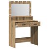 vidaXL Dressing Table Artisan Oak 79 x 41 x 135 cm Engineered Wood