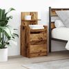 vidaXL Bedside Cabinet Old wood Engineered wood Medium Bedside Cabinet