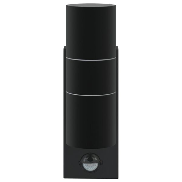 vidaXL Outdoor Wall Light Black 2.76 x 3.94 x 8.66 in