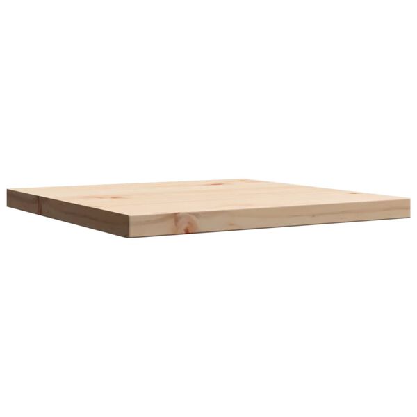 vidaXL Table Top Natural Pine Wood Solid Pine Wood 16 x 16 in Durable