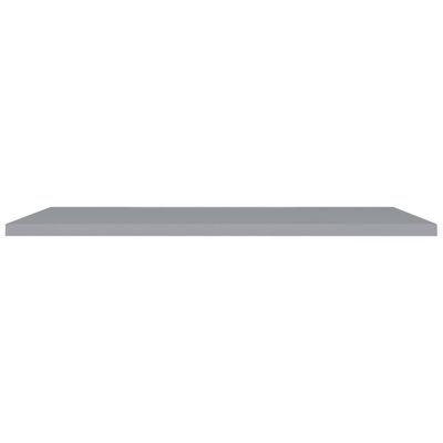 vidaXL Floating Wall Shelves 2 pcs Gray 47.2"x9.3"x1.5" MDF