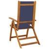 vidaXL Folding Garden Chair Set of 6 Blue