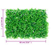 vidaXL Artificial Fern Leaf Fence Set of 24 Green Polyethylene (PE) L