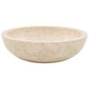 vidaXL Sink 15.7"x4.7" Marble Cream