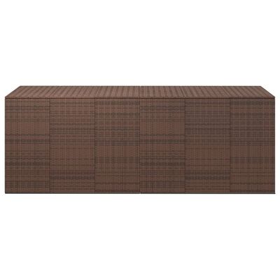 vidaXL Patio Cushion Box PE Rattan Brown