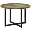 vidaXL Dining Table Multicolor Solid reclaimed wood Medium Sleek
