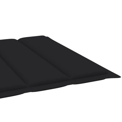 vidaXL Sun Lounger Cushion Black 78.7"x23.6"x1.2" Fabric
