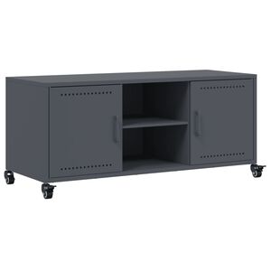 vidaXL TV Cabinet Anthracite Cold-rolled steel Medium TV Cabinet