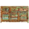 vidaXL Sideboard Multicolor Reclaimed wood with various woods Medium