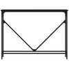 vidaXL Console Table Black Engineered wood, Metal 40.2 x 8.9 x 29.5 in