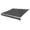 vidaXL Awning Anthracite Aluminum, Polyester with PU coating 118.1 in