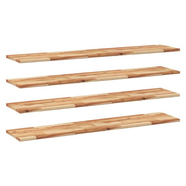 vidaXL Floating Shelves 4 pcs 55.1x11.8x0.8" Oil Finished Solid Wood Acacia